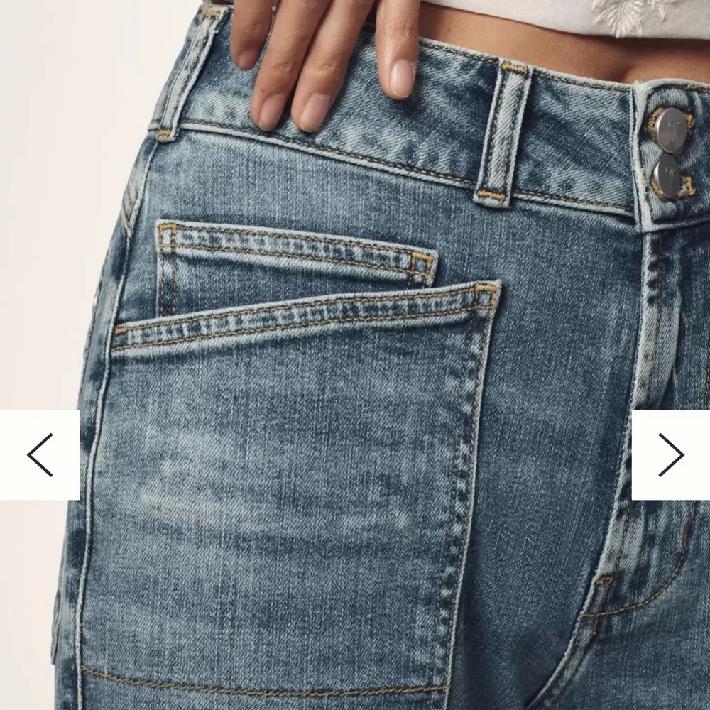 Pilcro x Anthropologie Light Blue The Wanderer Relaxed Fit Jeans Size 29 Denim - Picture 6 of 10